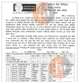 लिखित परिक्षाको नतिजा प्रकाशित
