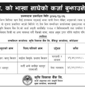 Loan Payments Notice