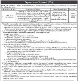Expression of Interest (EOI)
