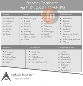 Branch Opening Hours 
