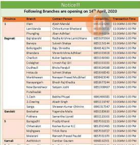Branch Opening Update