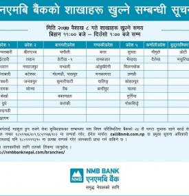 Branch Opening Notice