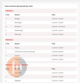 Notice on Branch Opening Notice