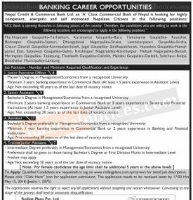 Banking Career Opportunity !!!