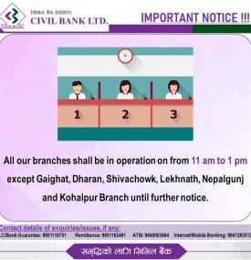 Banking Hours Notice