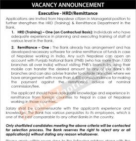 Banking Career Opportunity !!!