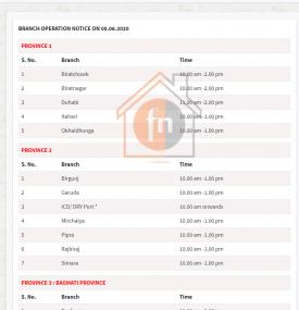EBL Branch Opening Notice