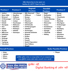 NBL Branch Opening Notice