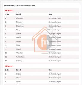 EBL Branch Opening Notice