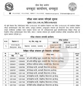 Exam Center Notice