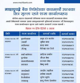 Branch Opening Notice (Inside Kathmandu Valley)