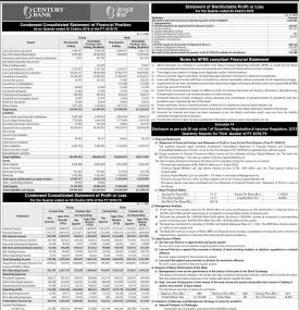 सेन्चुरी बैंकको खुद नाफा १ अर्ब १ करोड ५६ लाख ८३ हजार रुपैयाँ - Q3 Report -