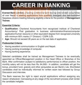 Banking Career Opportunity