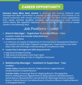 Banking Career Opportunity -
