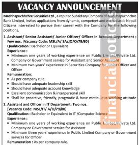 JOB VACANCY