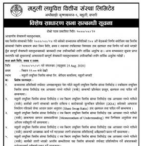 Special General Meeting