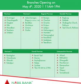 Branches Opening Hours on May 4th