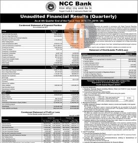 Unaudited Financial Results (Quarterly )