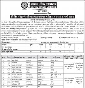 लिखित परीक्षाको नतिजा प्रकाशन तथा अन्तर्वार्ताको सूचना