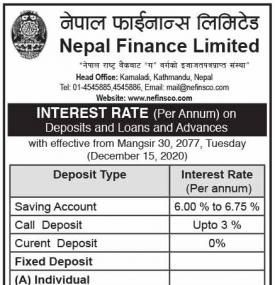 Interest Rate Notice