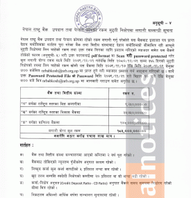 मुद्दती निक्षेपमा लगानी सम्बन्धी नेपाल राष्ट्र बैंकको नयाँ सूचना