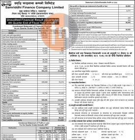 Unaudited Financial Result Quarterly 