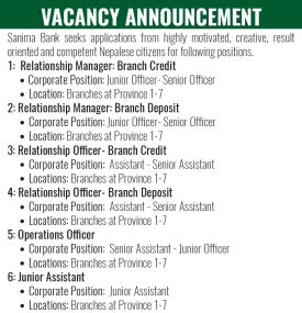 बैंकमा रोजगारीको अवसर - Banking Career -