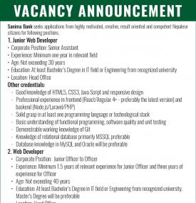 सानिमा बैंकमा जागिर खुल्यो - Banking Career -