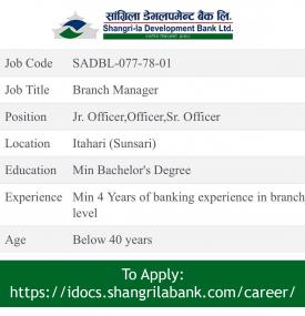 Career Opportunity