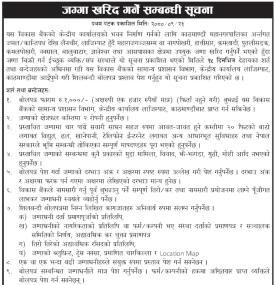 जग्गा खरिद गर्ने सम्बन्धी सूचना