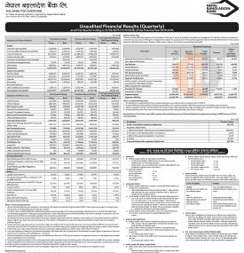 Unaudited Financial Results  (Quarterly)