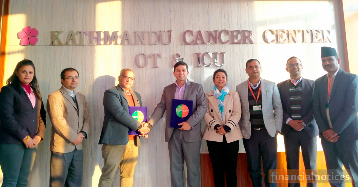 सेञ्चुरी कमर्सियल बैंक र काठमाडौँ क्यान्सर सेन्टर, चाँगुनारायण बीच सम्झौता